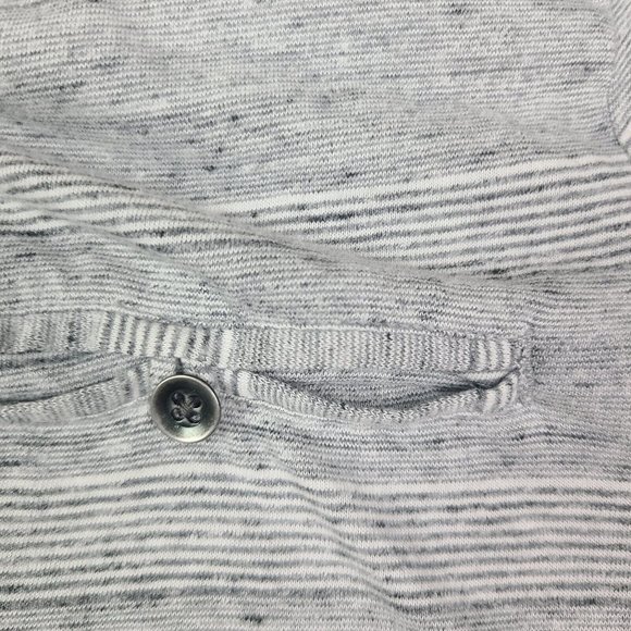 Rock & Republic Polo‎ Shirt Mens Size X-Large Gray Striped Short Sleeve Collared - Picture 8 of 9